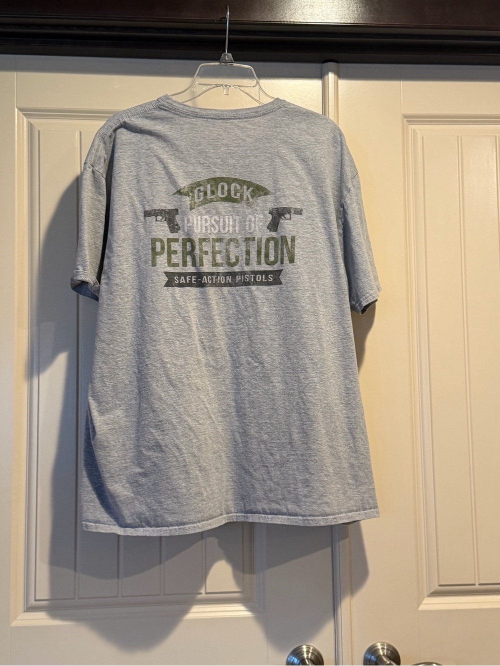 GLOCK Men's Heather Gray Short Sleeve Logo Tee